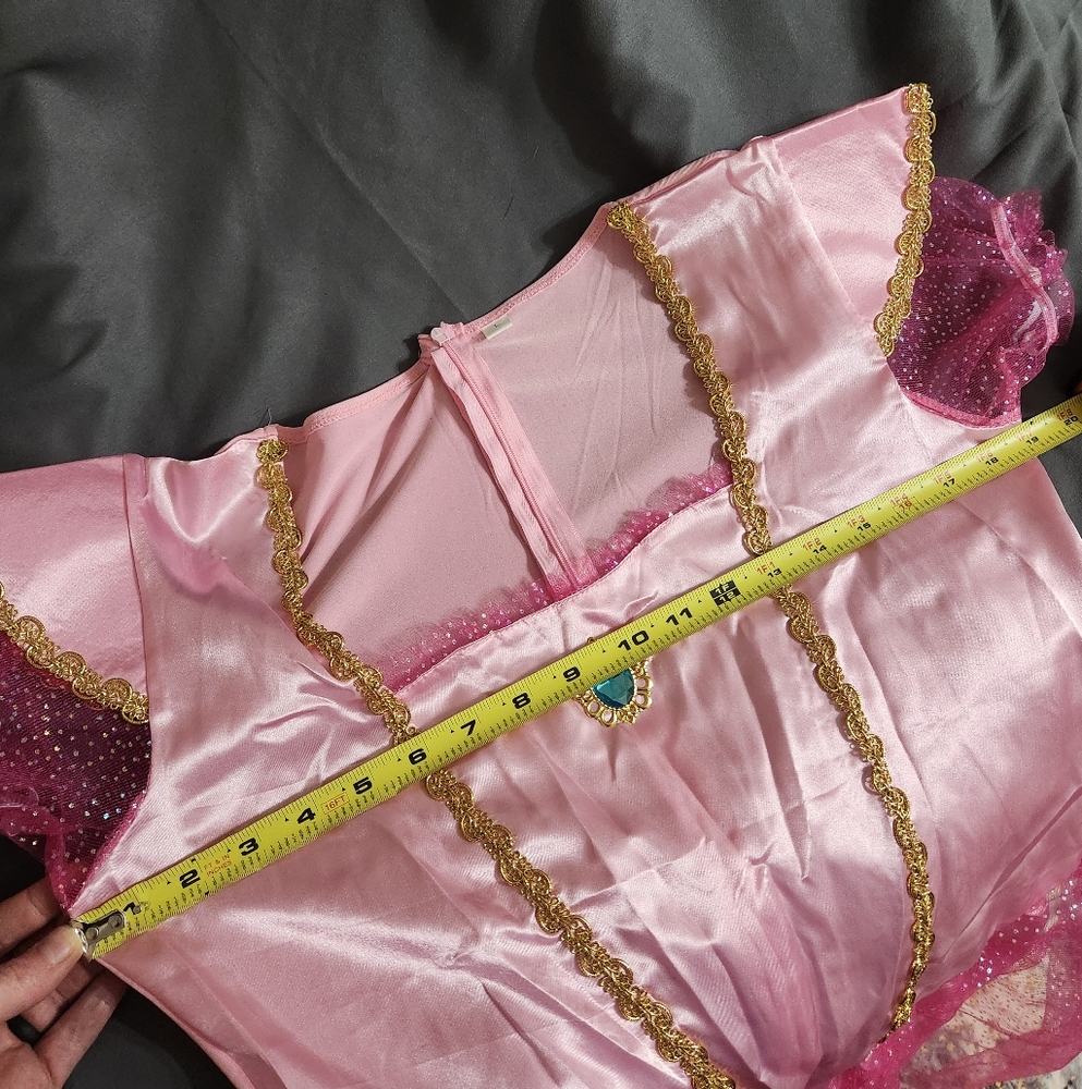 NWOT Womens L Princess Peach Dress Costume - Picture 9 of 11
